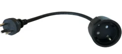 Adapter 230V stikprop m. jord