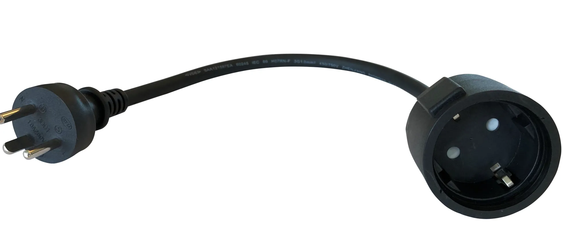 Adapter 230V stikprop m. jord