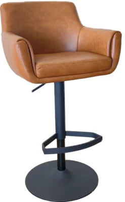 Agnes kunstlæder cognac/sort