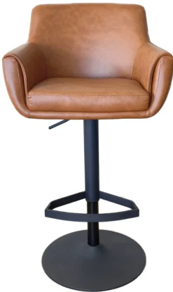 Agnes kunstlæder cognac/sort