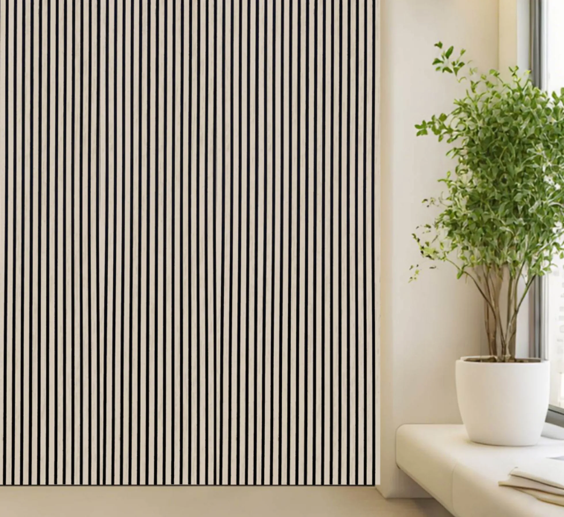 Akustikpanel lys eg 240x60,5x1,3cm