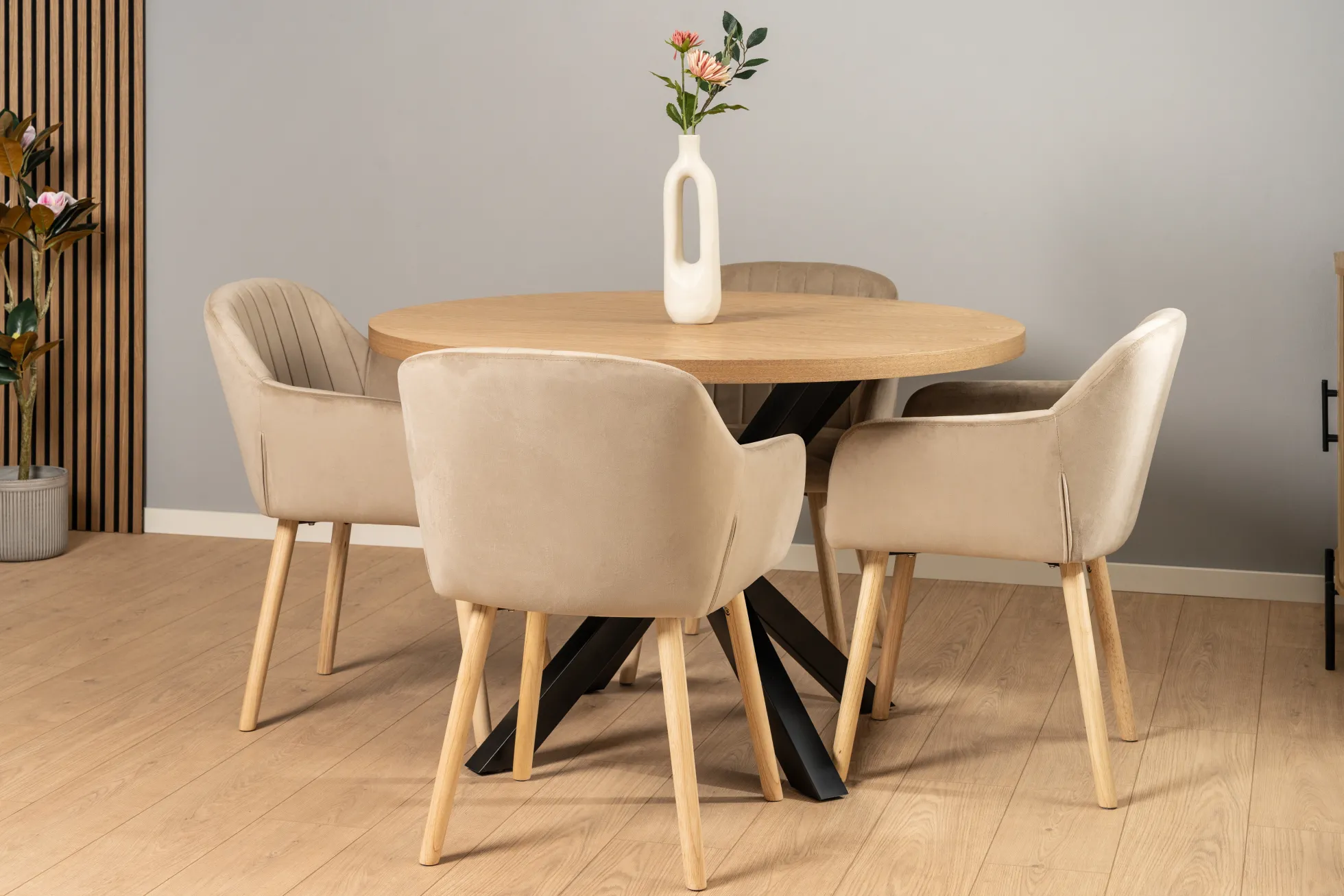 Alberte velour beige