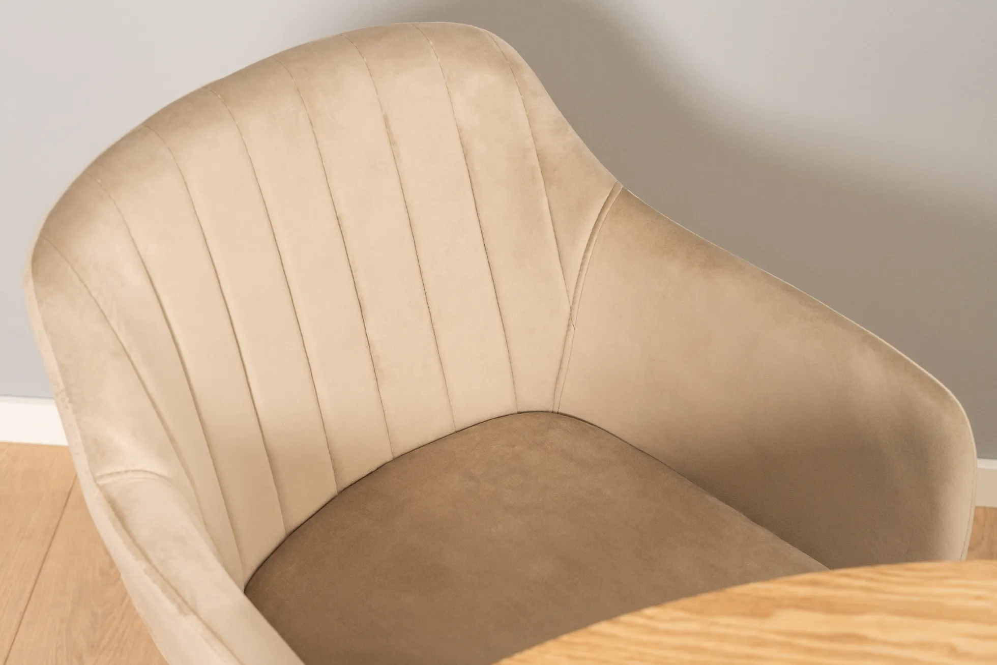 Alberte velour beige