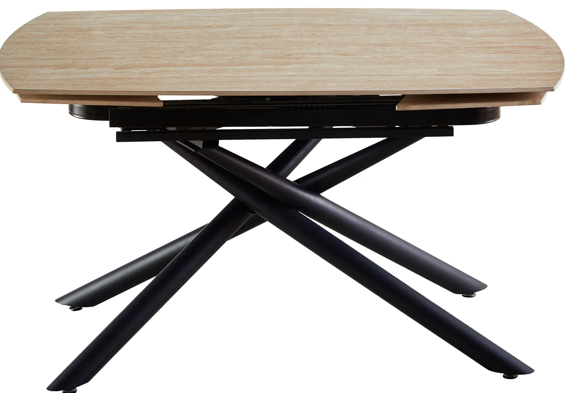 Alicante 190x90x73cm sintret sten beige/sort