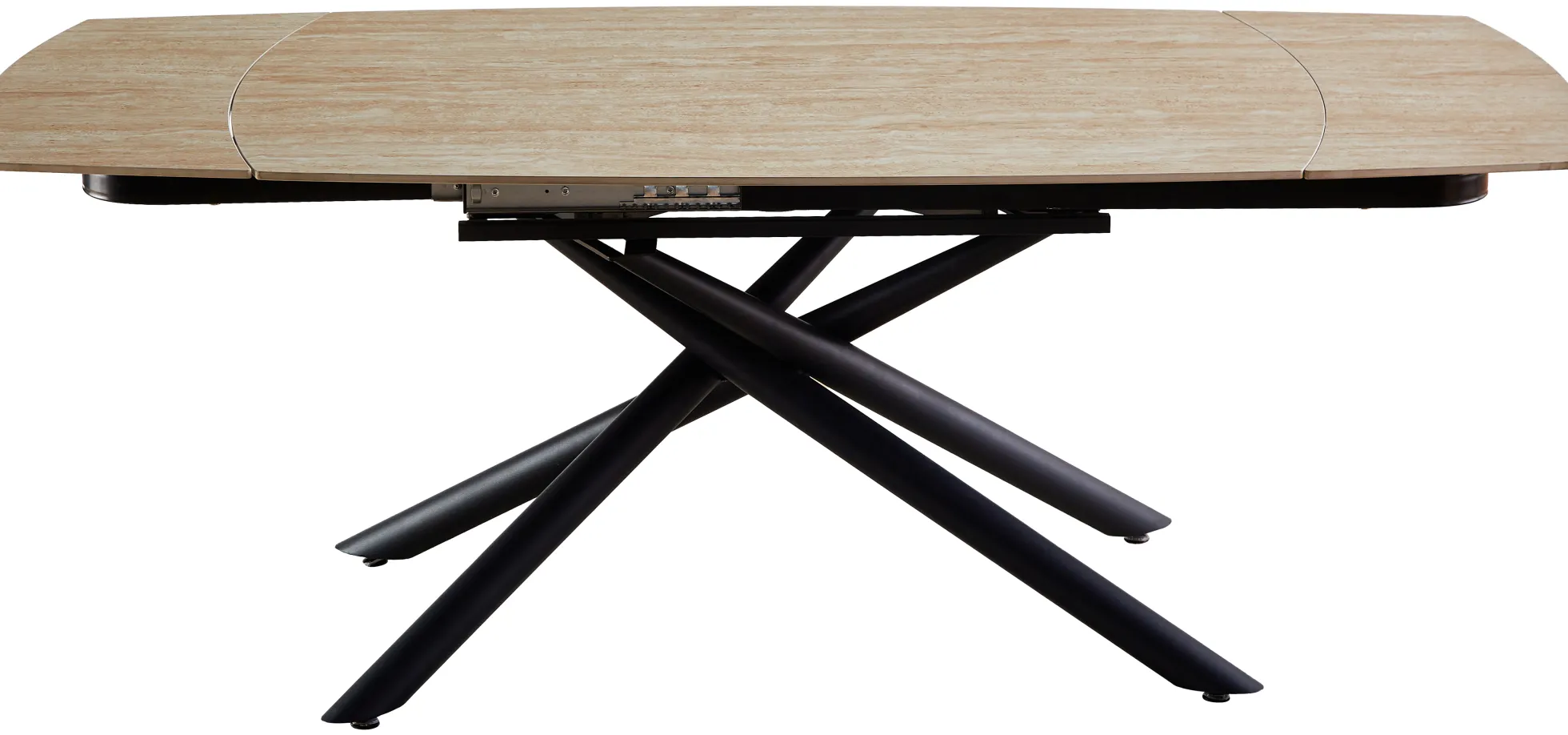 Alicante 190x90x73cm sintret sten beige/sort