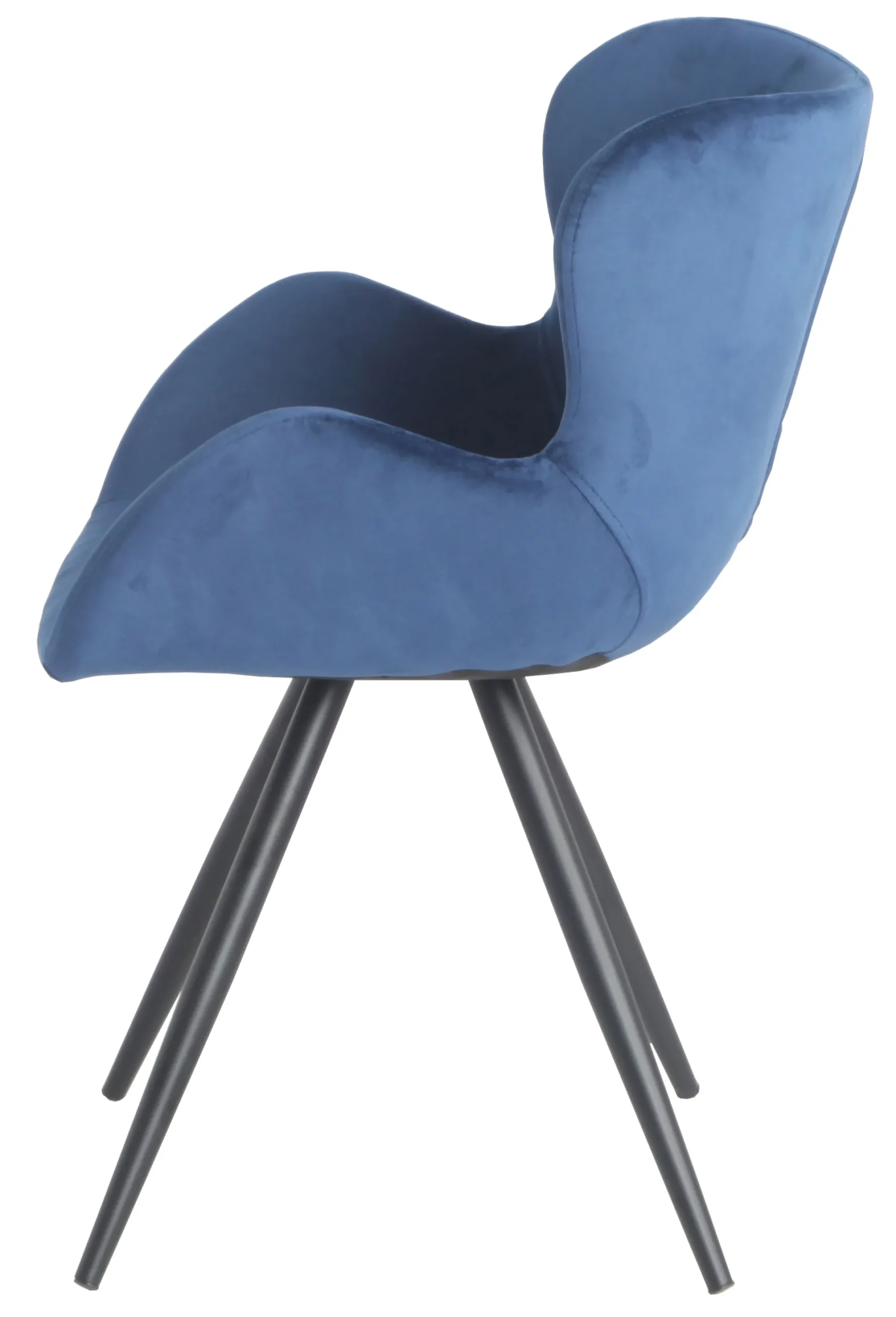 Alma velour blå