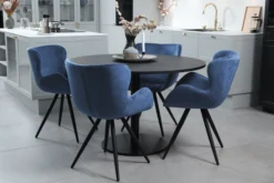 Alma velour blå