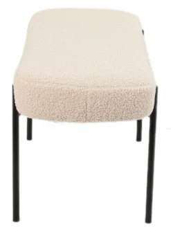 Amalie teddystof beige/sort