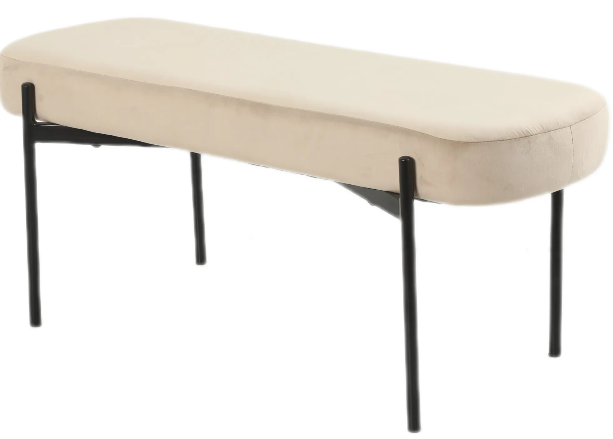 Amalie velour beige/sort