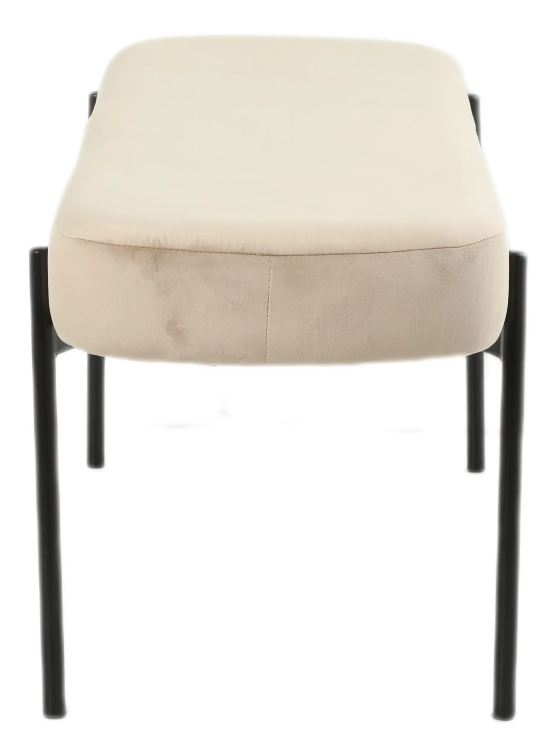 Amalie velour beige/sort