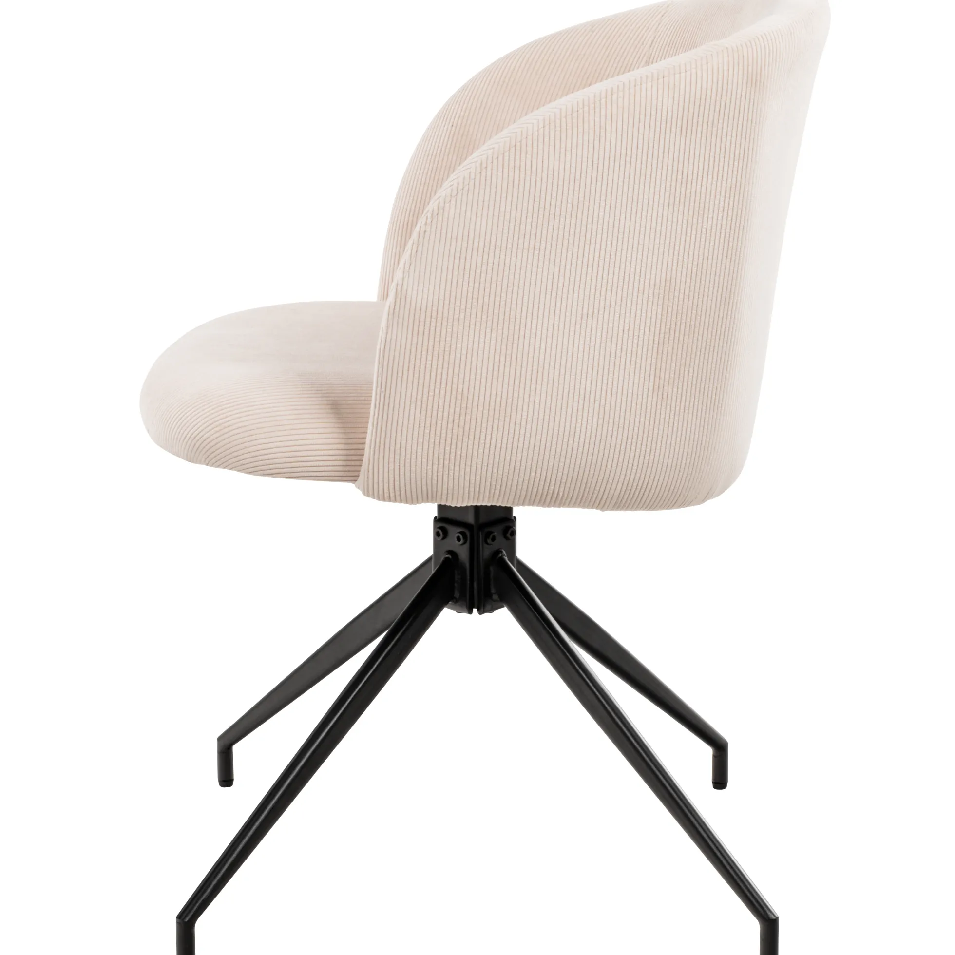 Amelia med drejefunktion fløjl beige