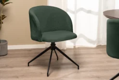 Amelia med drejefunktion fløjl mørkegrøn