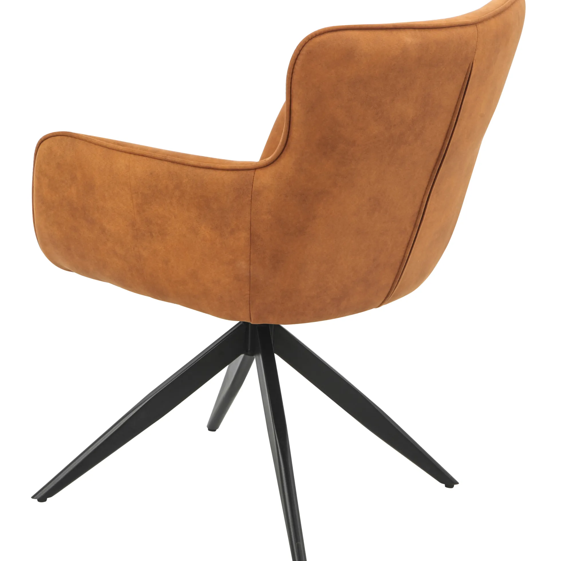 Ane med drejefunktion suede cognac