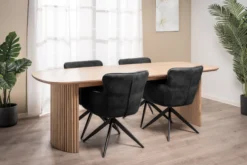 Ane med drejefunktion suede sort