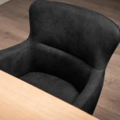 Ane med drejefunktion suede sort