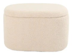 Aranda med opbevaring teddystof beige