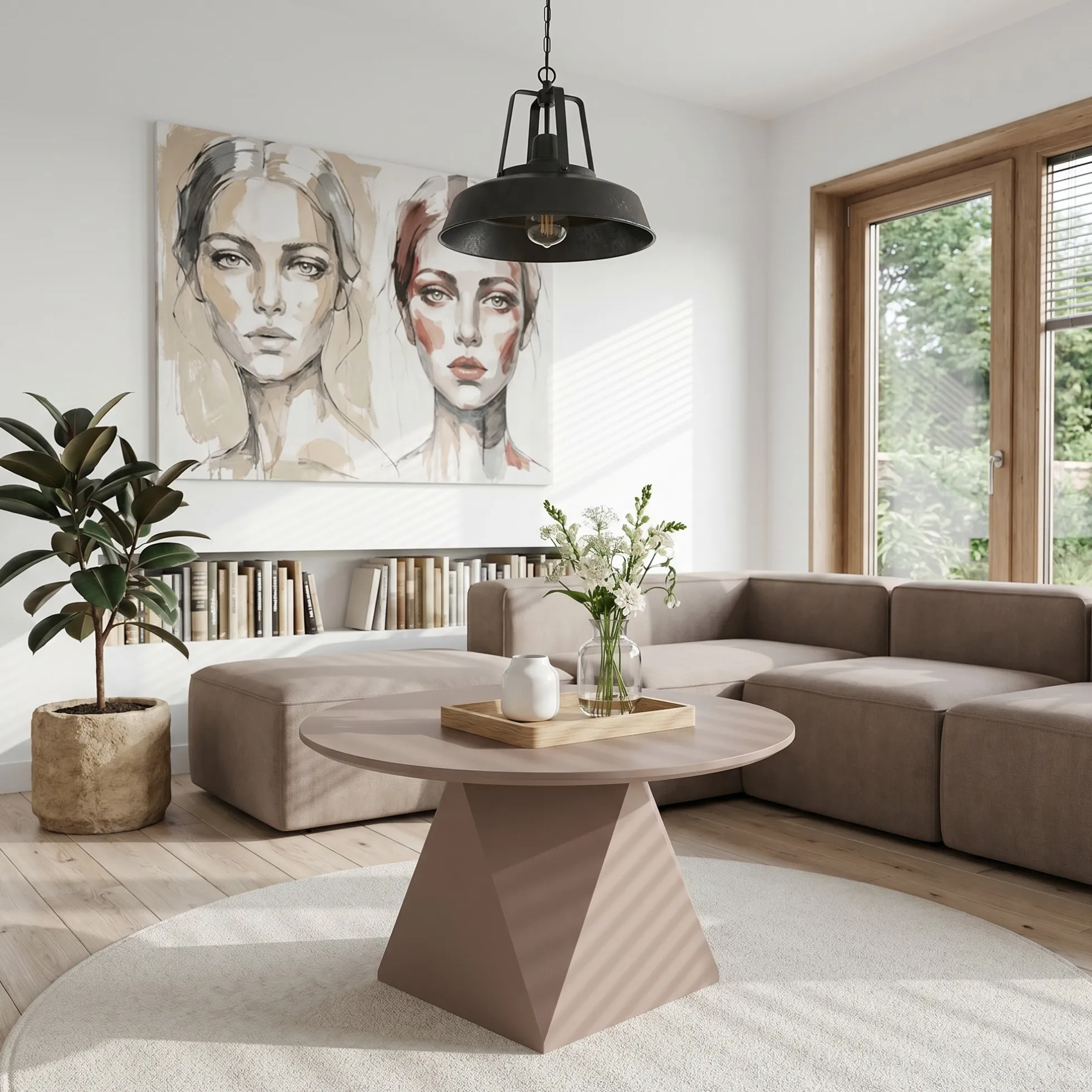 Aura mokka mousse ø80x45cm