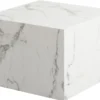 Avery sofabord i hvid marmorprint 58x58x40cm