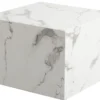 Avery sofabord i hvid marmorprint 50x50x35cm