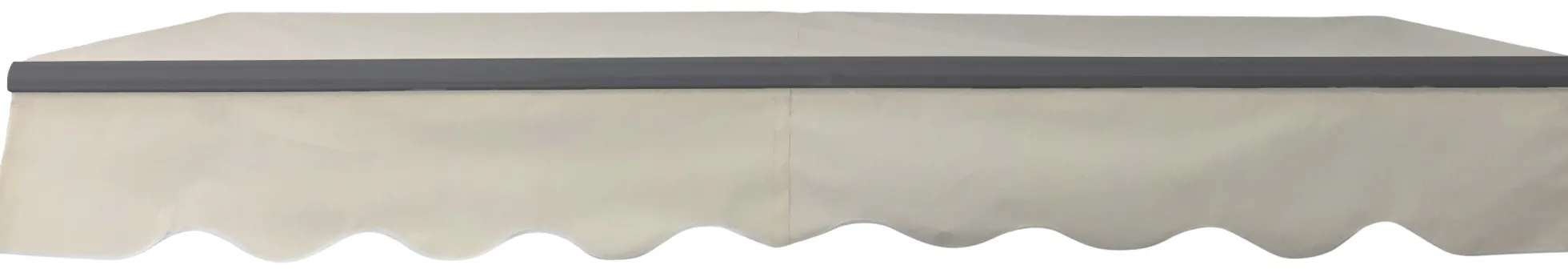 Åben markise 300x200cm creme/antracitgrå