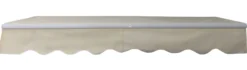 Åben markise 350x250cm creme/hvid