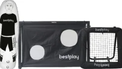 Bestplay fodboldmål 150x100cm + rebounder 90x90cm + airdummy 180cm