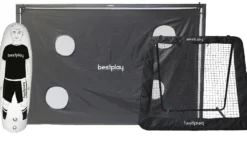 Bestplay fodboldmål 300x200cm + rebounder 170x170cm + airdummy 180cm
