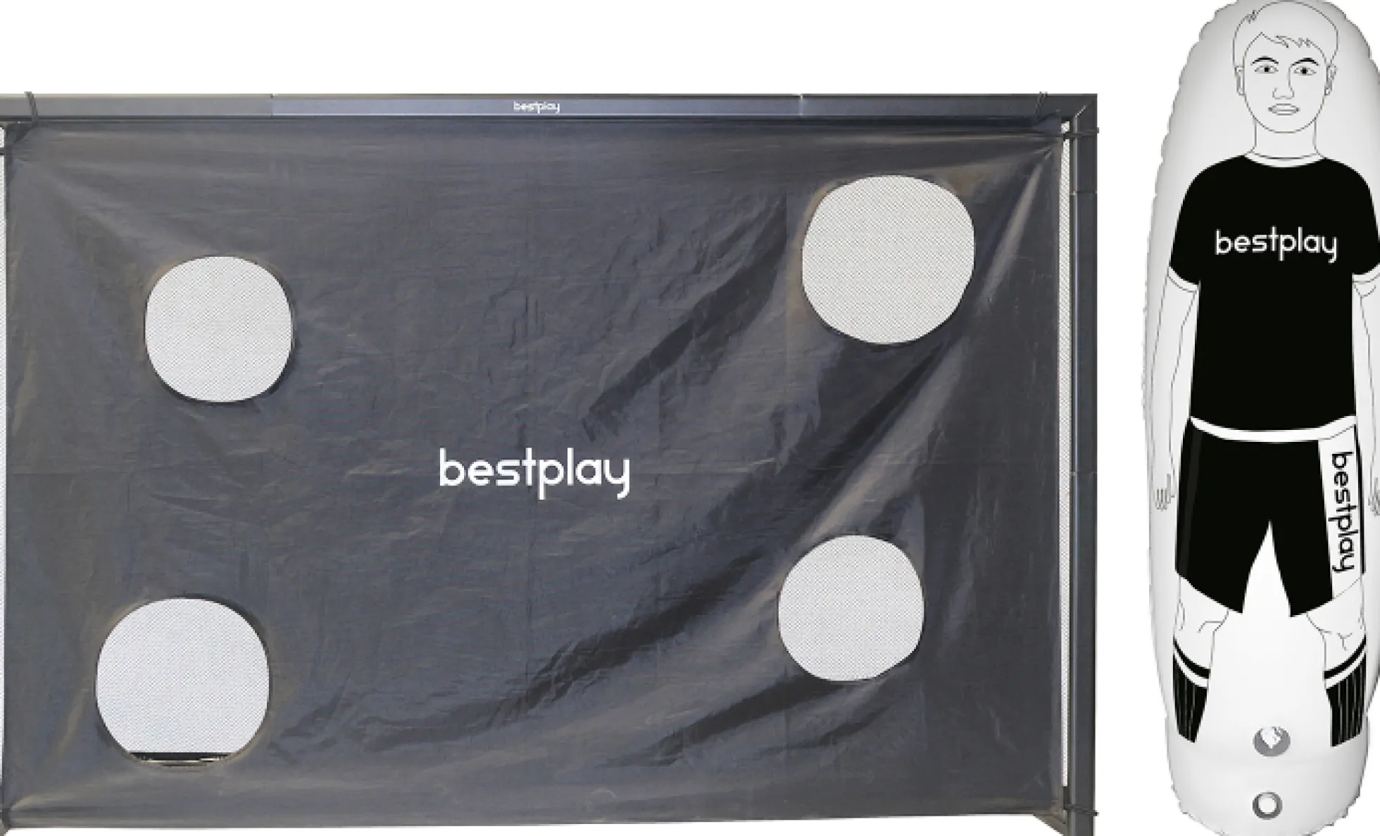 Bestplay håndboldmål 240x160cm + air dummy