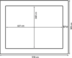 Bestplay Plus firkantet 305x518cm