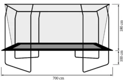 Bestplay Plus firkantet 305x700cm