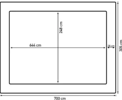 Bestplay Plus firkantet 305x700cm