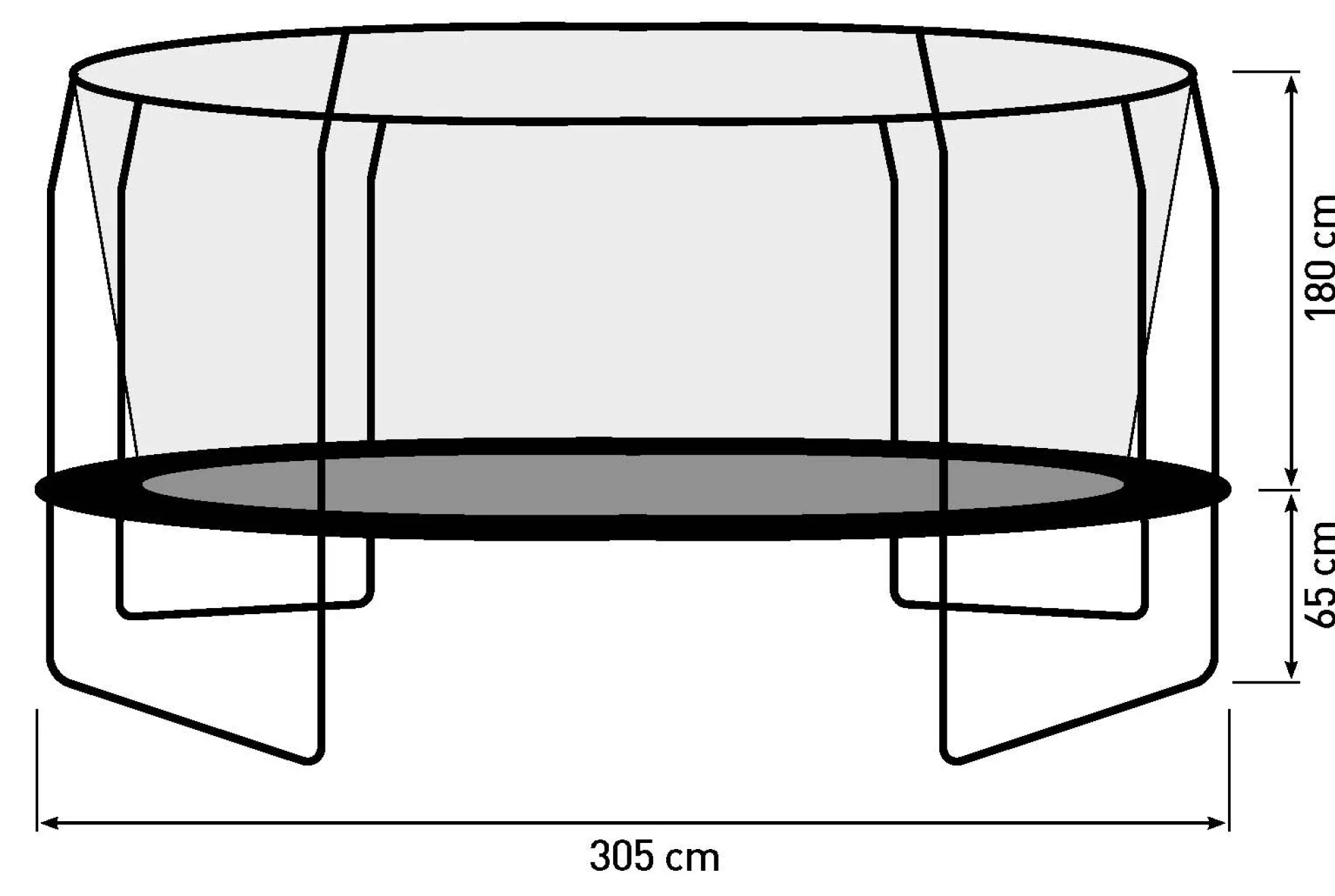 Bestplay Plus oval 213x305cm