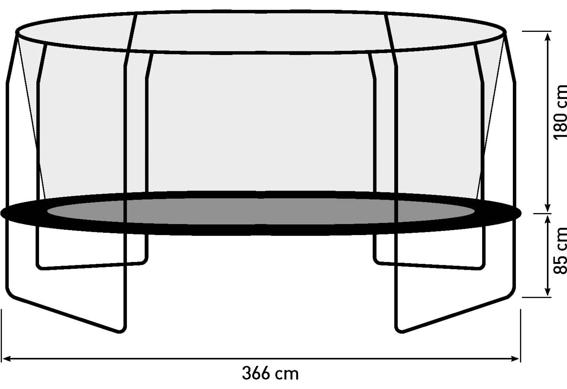 Bestplay Plus oval 244x366cm