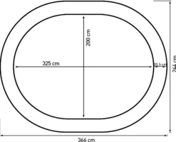 Bestplay Plus oval 244x366cm