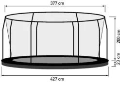 Bestplay Premium med sikkerhedsnet 427cm Soft
