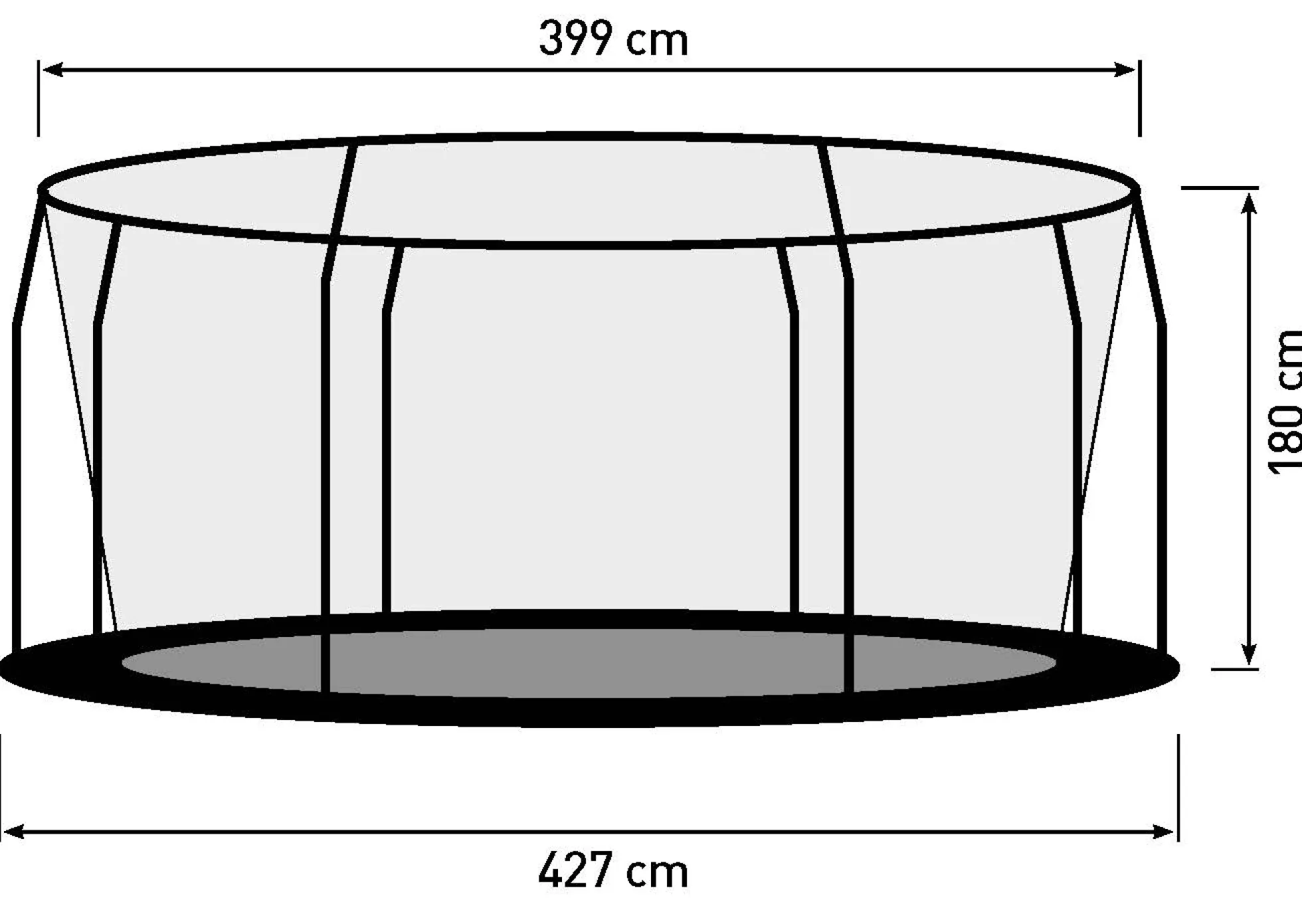 Bestplay Premium med sikkerhedsnet ø427cm Soft