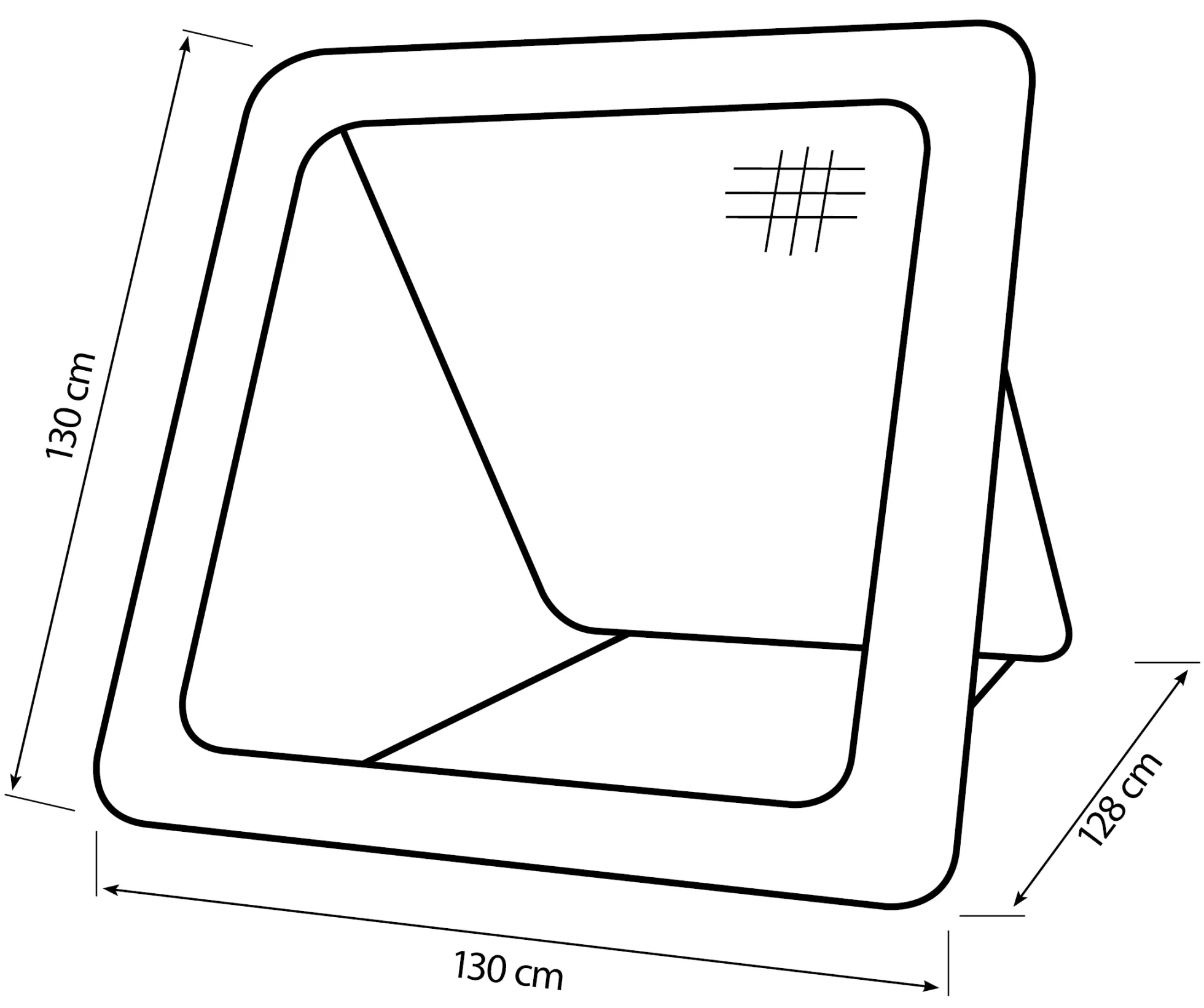 Bestplay rebounder 130x130cm + air dummy