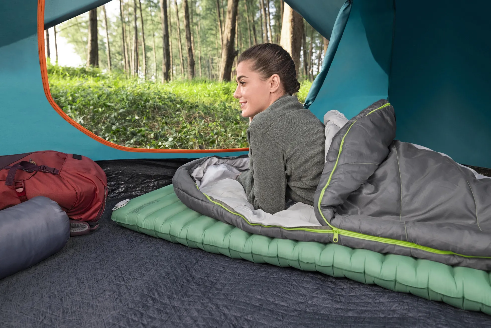 Bestway AdventuRest grøn 198x71x7,5cm