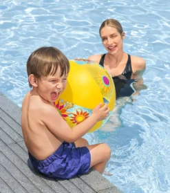 Bestway Badebold gul med print ø51cm