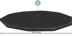 Bestway cover til pool ø488cm