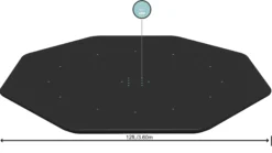 Bestway cover til pool ø396cm