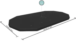 Bestway cover til pool 427x250cm