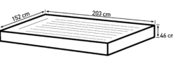 Bestway fortech queensize 203x152x46cm