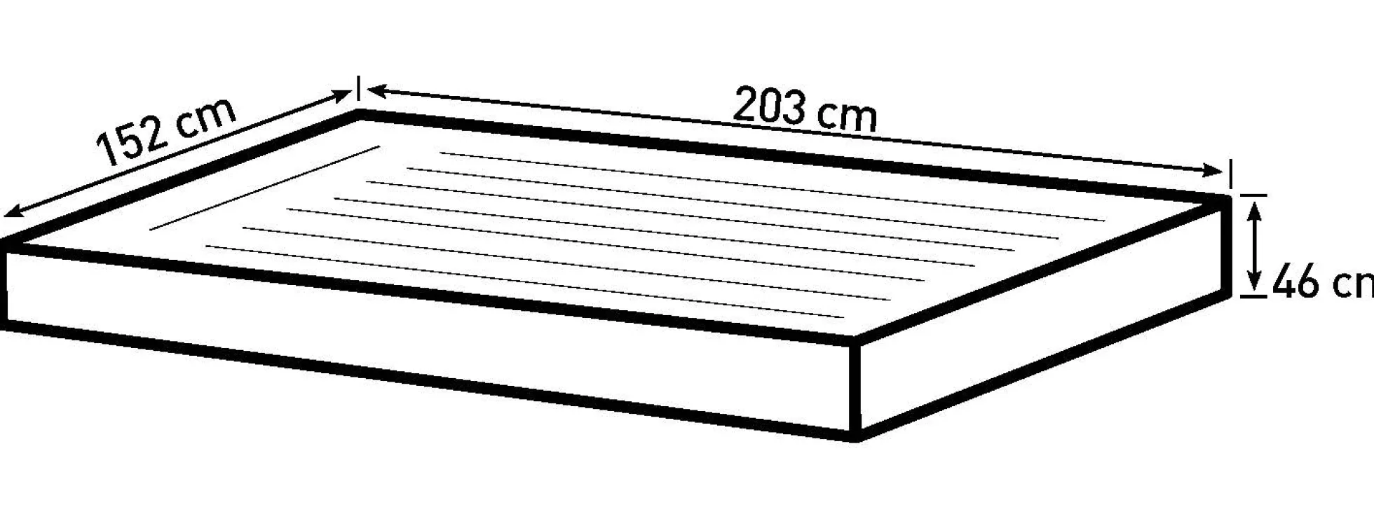 Bestway fortech queensize 203x152x46cm
