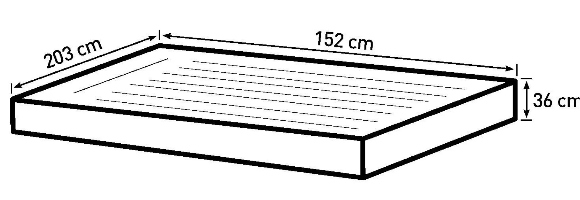 Bestway fortech queensize 203x152x36cm
