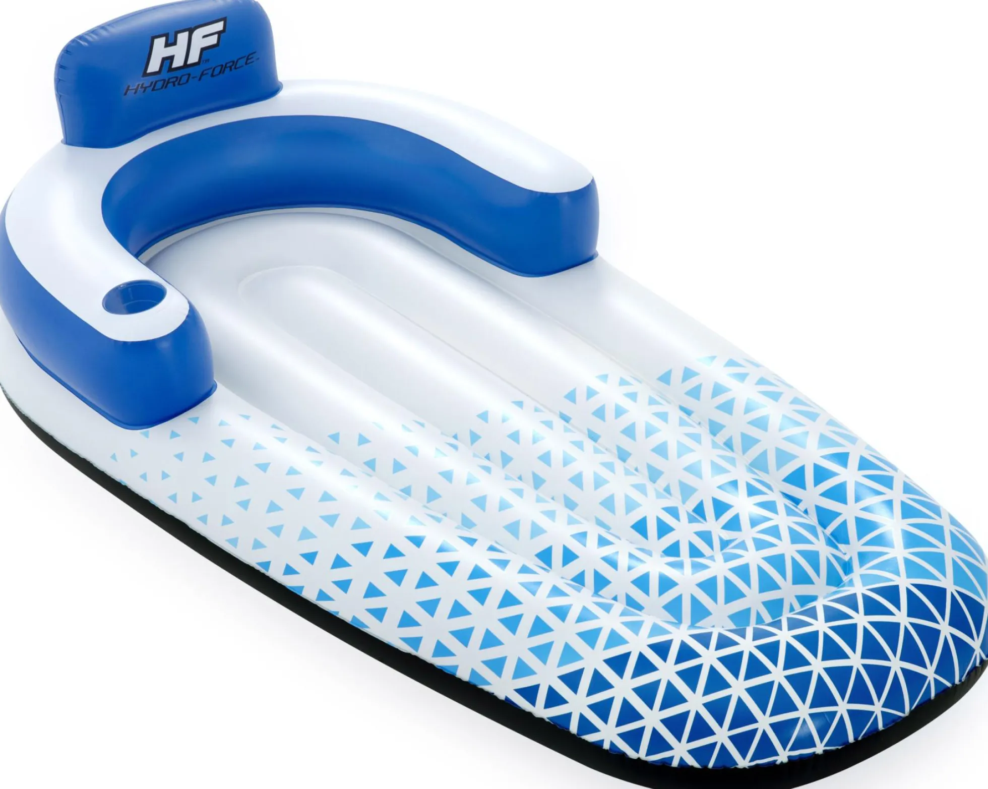 Bestway Hydro-Force loungestol blå/hvid 191x107cm