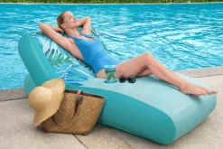 Bestway oppustelig loungestol turkis 176x107cm