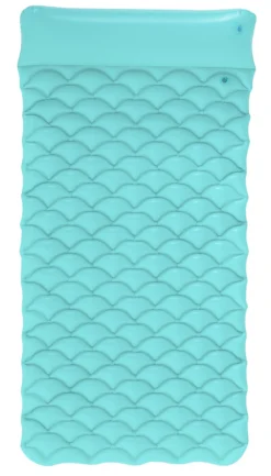 Bestway oppustelig luftmadras bølget turkis 213x86cm