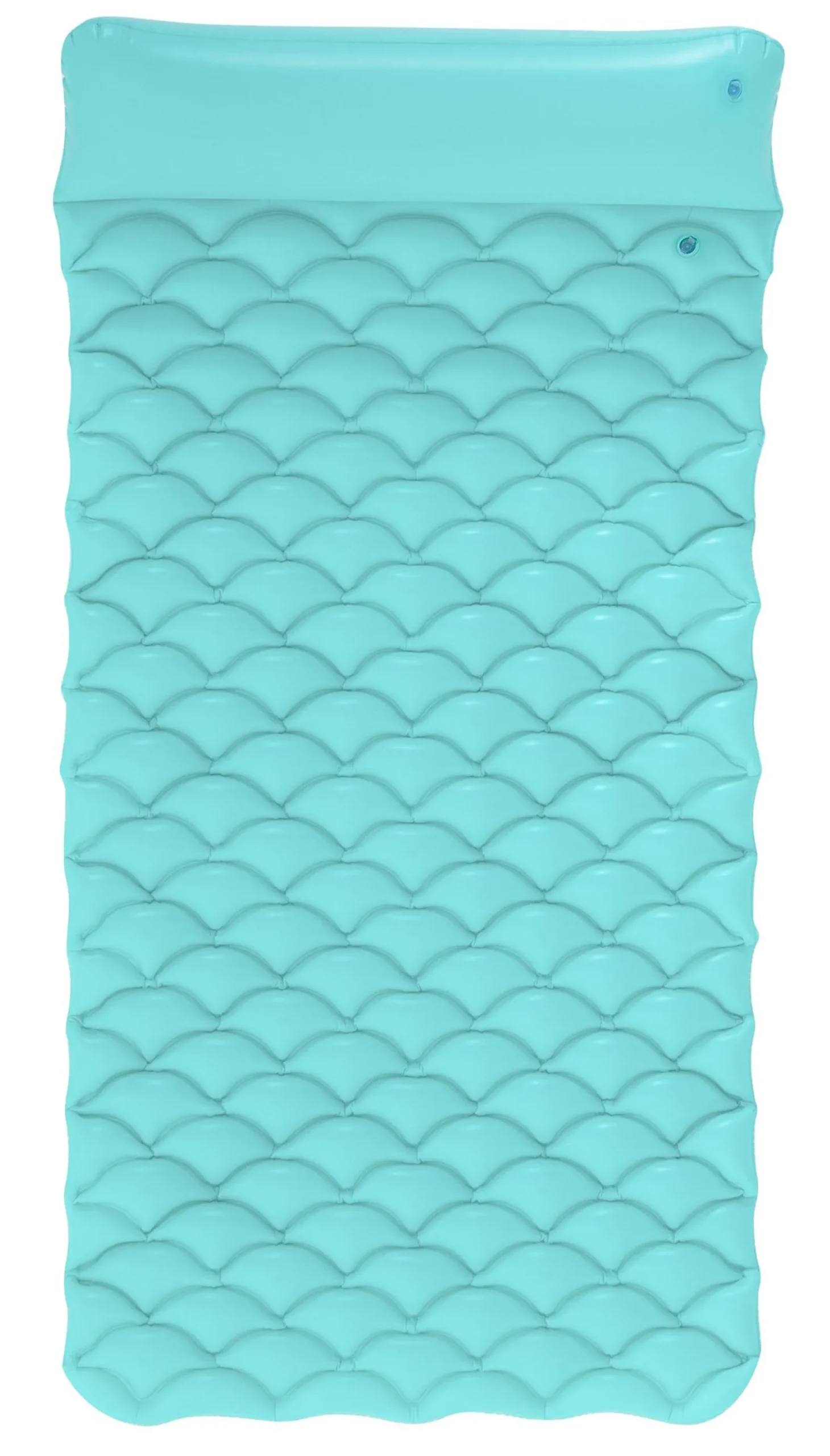 Bestway oppustelig luftmadras bølget turkis 213x86cm