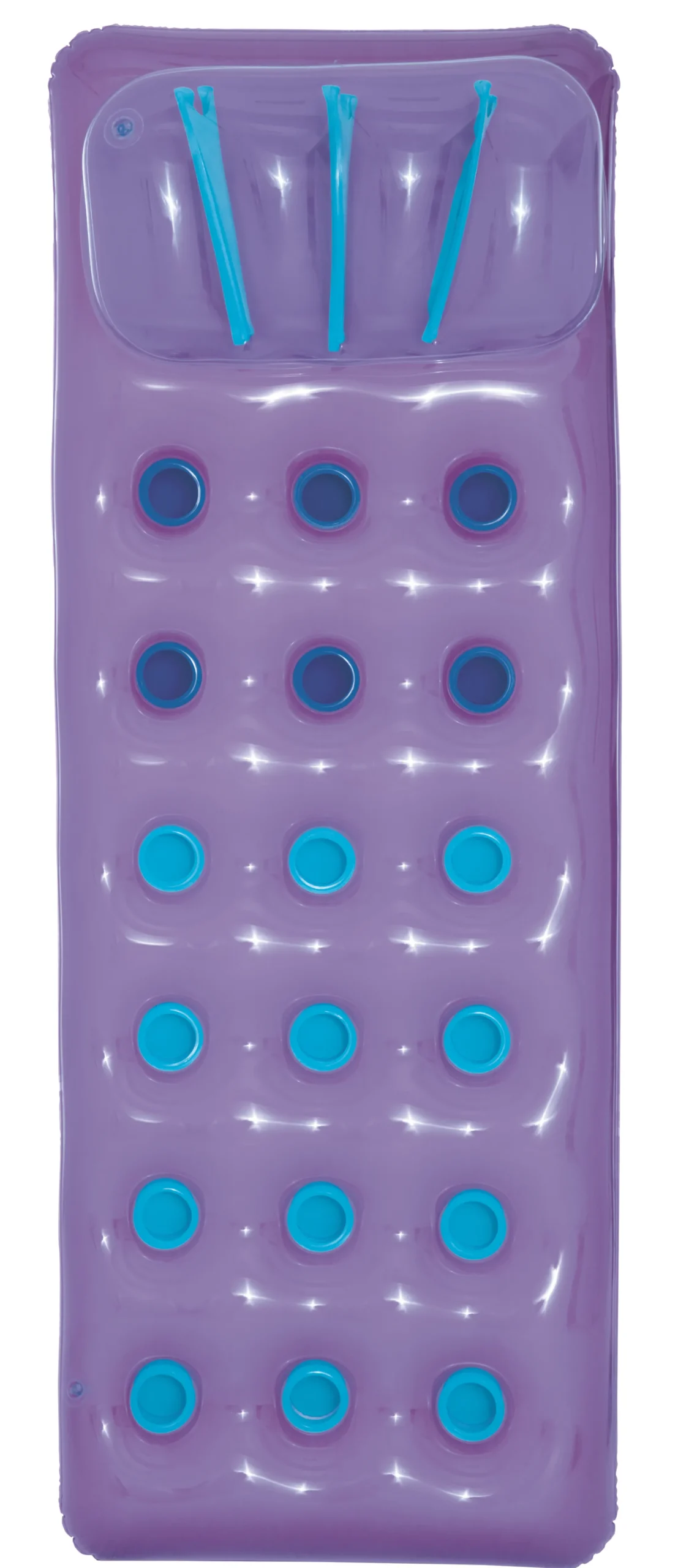 Bestway oppustelig luftmadras lilla 188x71cm